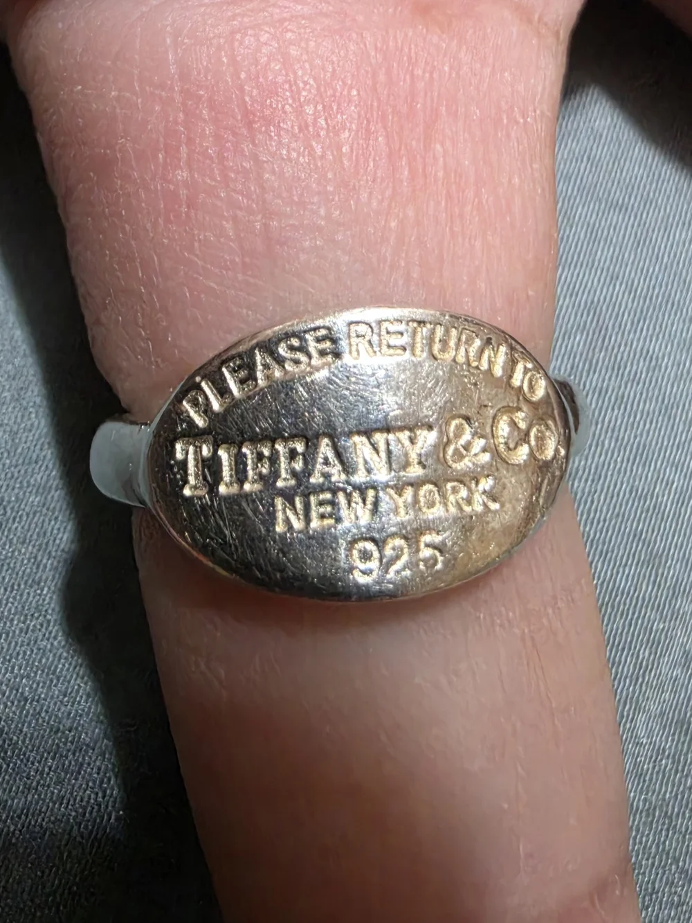Tiffany &Co. Oval Ring Size 6
